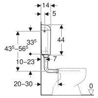 Geberit - Splachovací nádržka AP117, DualFlush, alpská bílá 136.530.11.1