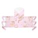 Baby Nellys Bavlněný náhradní povlak na zavinovačku 71x78cm, LALLY Medvídek na žebříku, růžový