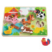 Tooky Toy Dřevěné Montessori puzzle Hospodářská zvířata Tooky