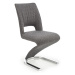 Židle K441 látka/eko kůže/kov šedá/černá