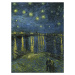 Obrazová reprodukce Hvězdná noc nad Rhônou, 30x40 cm