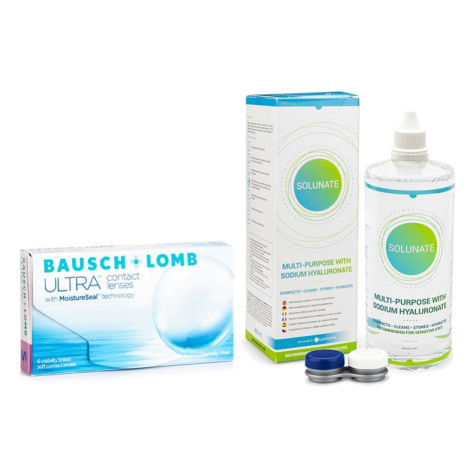 Bausch & Lomb Bausch + Lomb ULTRA (6 čoček) + Solunate Multi-Purpose 400 ml s pouzdrem