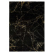 Černý koberec Universal Gold Marble, 160 x 230 cm