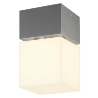 SLV BIG WHITE SQUARE CL venkovní stropní svítidlo, LED, ušlechtilá ocel 316, 3000K, IP44 1000835