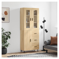 vidaXL Skříň highboard dub sonoma 69,5 x 34 x 180 cm kompozitní dřevo