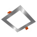 APLED APLED - LED Koupelnové podhled. svítidlo SQUARE LED/12W/230V IP40 17x17 cm chrom