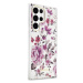 Guess GUHCS23LHCFWST hard silikonové pouzdro Samsung Galaxy S23 ULTRA 5G white Flower Collection