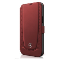 Mercedes Perforated flipové pouzdro MEFLBKP12SARMRE Apple iPhone 12 mini red