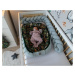 Baby Nellys Oboustranné hnízdečko, kokon Vafel, bavlna LUX, 60 x 90 cm - Papoušek - 60x90