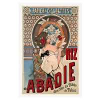 Obrazová reprodukce Riz Abadie (Vintage Art Nouveau Cigarette Advert) - Alfons / Alphonse Mucha,