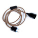 Textilní kabel H03VV-F 2x0,75 5m zigzag art deco 29 (CYSY 2Dx0,75)