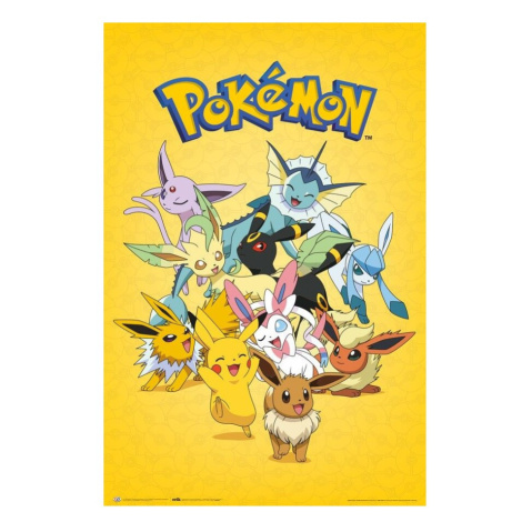 Plakát Pokémon - Eevee Evolutions (190) Europosters