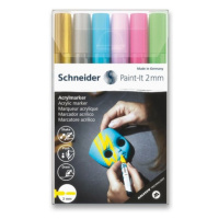 Akrylový popisovač Schneider Paint-it 310-Souprava V2, 6 barev  Schneider