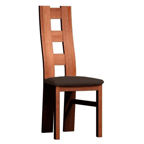 Čalouněná židle ACHAO, dub stoletý/tmavě hnědá Casarredo