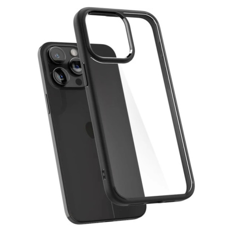 Flexibilní kryt Spigen Crystal Hybrid pro iPhone 15 PRO - Černá