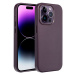 Smarty Leather Mag kryt s MagSafe iPhone 15 Plus tmavě fialový