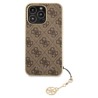 Guess 4G Charms Cover iPhone 13 Pro hnědý