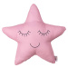 Růžový dětský polštářek s příměsí bavlny Mike & Co. NEW YORK Pillow Toy Star, 35 x 35 cm