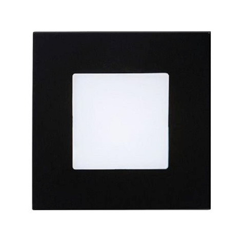 LUXERA.Step Light schodišťové svítidlo LED 1 W, 60 lm, 4000 K, 8,6 cm, hranaté, IP20, černé