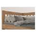 Rohová postel APOLONIE buk/pravá, 140x200 cm