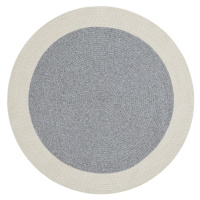 NORTHRUGS - Hanse Home koberce Kusový koberec Braided 105555 Grey Creme kruh – na ven i na doma 