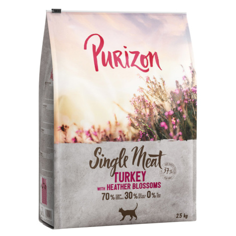 Purizon granule, 3 x 2,5 kg - 15 % sleva - Single Meat krůtí s květy vřesu
