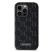 Karl Lagerfeld PU Leather Monogram Metal Logo MagSafe Zadní Kryt pro iPhone 14 Pro Max Black