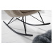 LuxD Designové houpací křeslo Sweden šedo-béžové