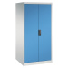 C+P Dílenská skříň s otočnými dveřmi, v x š x h 1950 x 930 x 800 mm, světlá šedá / světlá modrá