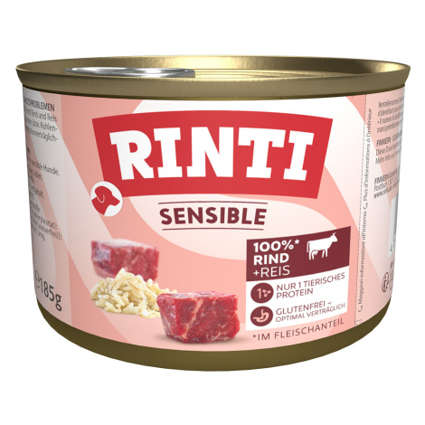 RINTI Sensible 6 x 185 g - Hovězí & rýže