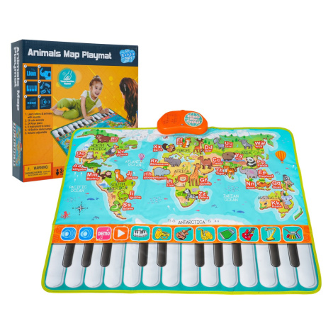 mamido  Hudební a vzdělávací podložka s klavírem a zvířátky