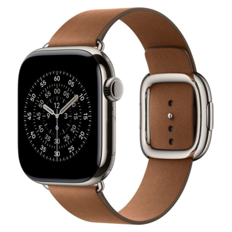 Apple Watch 42/41/40/38mm karamelový řemínek s moderní přezkou velký