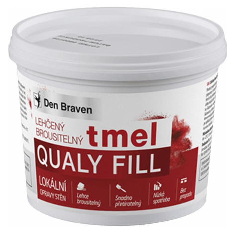 Lehčený brousitelný tmel Den Braven Qualy Fill 500 ml