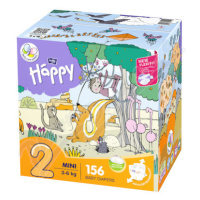 Happy Mini dětské pleny 3-6kg box 2x78ks