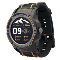 Chytré hodinky Hammer Watch Plus, GPS, černo-oranžové