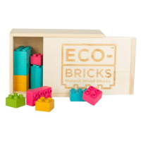 ECO-BRICKS Color Plus dřevěná stavebnice 25 dílků