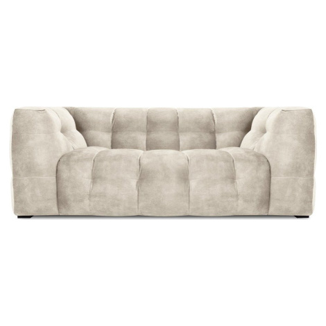 Béžová sametová pohovka Windsor & Co Sofas Vesta, 208 cm