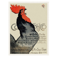 Obrazová reprodukce Cocorico, Vintage Rooster, Thophile Steinlen, 30 × 40 cm