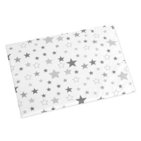 BELLATEX Polštářek Agátka 42 × 32 cm 666/902 hvězdy šedobílé