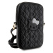 Kožená taška Hello Kitty PU Leather Quilted Pattern Kitty Head Logo Phone Bag, black