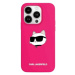 Kryt Karl Lagerfeld KLHMP15MSCHPPLF iPhone 15 Plus / 14 Plus 6.7" rÃ³Å¼owy/fuschia hardcase Sili