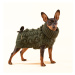 Ručně pletený svetr pro psy Paikka - tmavě zelený Velikost: 35