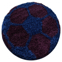 Ayyildiz koberce Dětský kusový koberec Fun 6001 navy Rozměry koberců: 120x120 (průměr) kruh