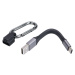 Lampa Kabel ka nabíjení - klíčenka- 10cm USB to USB-C 49530