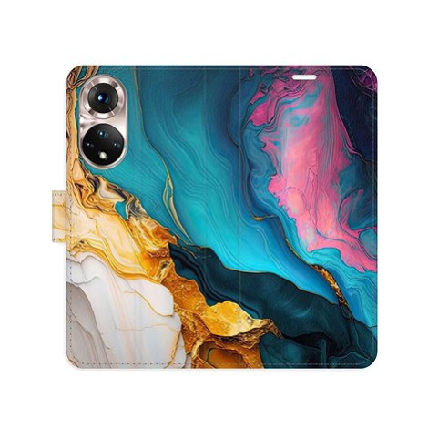 iSaprio Flip pouzdro Colourful Marble pro Honor 50 / Nova 9