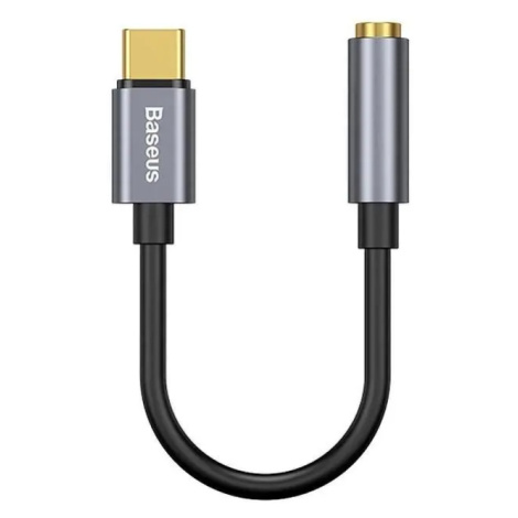 Baseus CATL54-0G Kabelová Redukce z USB-C na 3.5mm Audio Jack L54 (female) Deep Grey