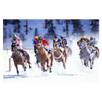 Fotografie HORSERACING ON FROZEN LAKE IN SAINT, Romilly Lockyer, 40 × 26.7 cm