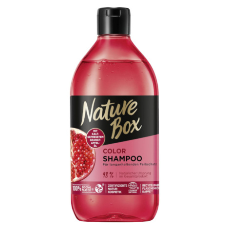 Nature Box Color vlasový šampon s olejem z granátového jablka 385ml