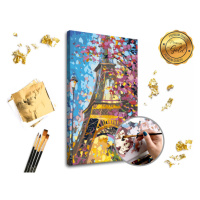 Malování podle čísel PREMIUM GOLD – Eiffel Tower