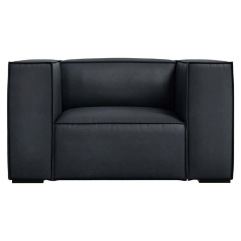 Tmavě modré kožené křeslo Madame – Windsor & Co Sofas